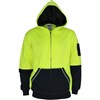 DNC 300GSM HIVIS FULL ZIP SUPER FLEECY HOODIE