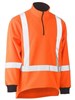 BISLEY X TAPED TTMC HI VIS POLAR FLEECE 14 ZIP PULLOVER