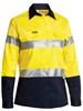 BISLEY WOMENS HI VIS TAPED DRILL SHIRT