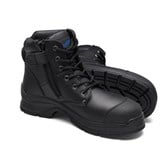 BLUNDSTONE MICROFIBRE ZIP SIDE ANKLE SAFETY BOOT